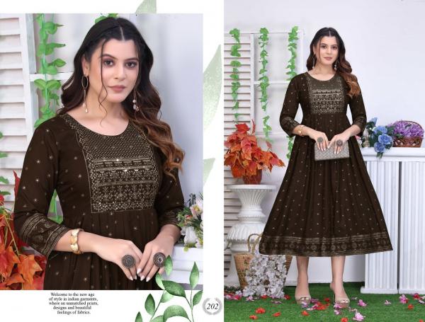 Trendy Golden Bindass Rayon Designer Exclusive Kurti collection